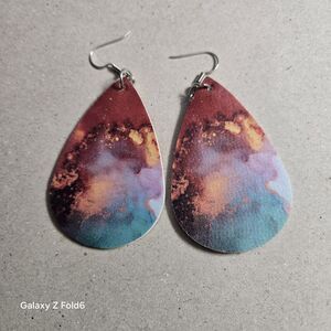 ❤️3/$15 Western Faux Leather Earrings Cowgirl Desert Boho Rodeo Aztec Indian